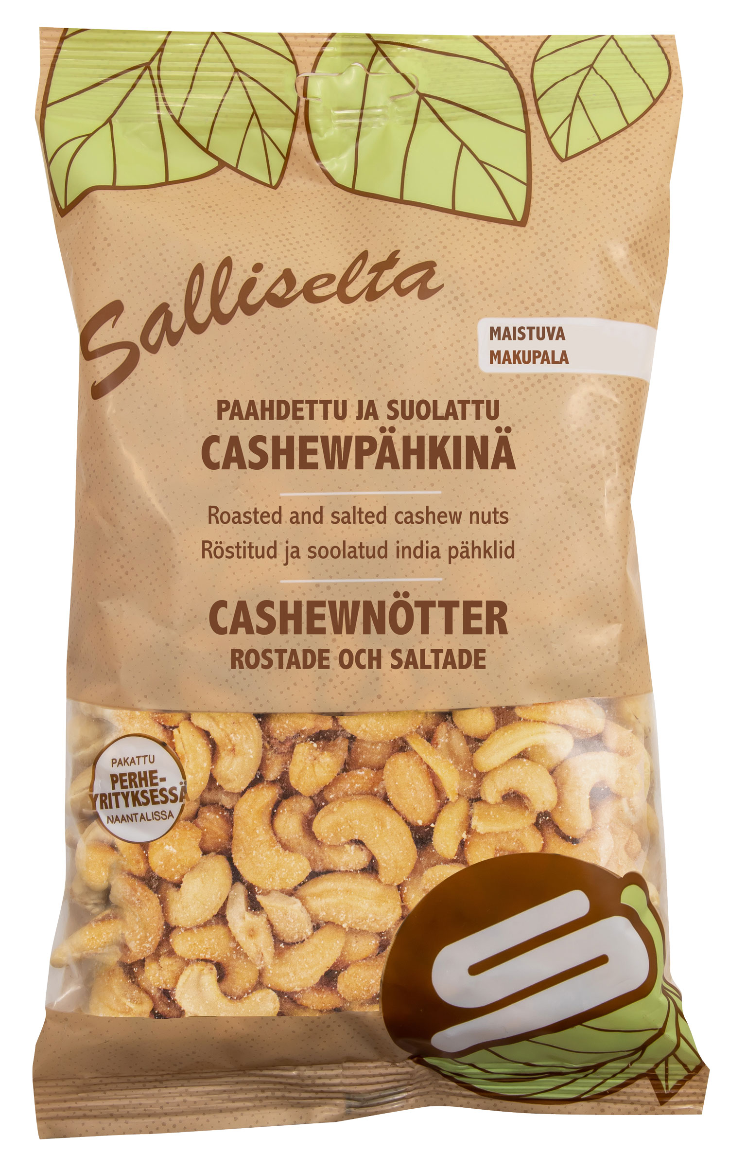 Cashewpähkinä paahdettu ja suolattu