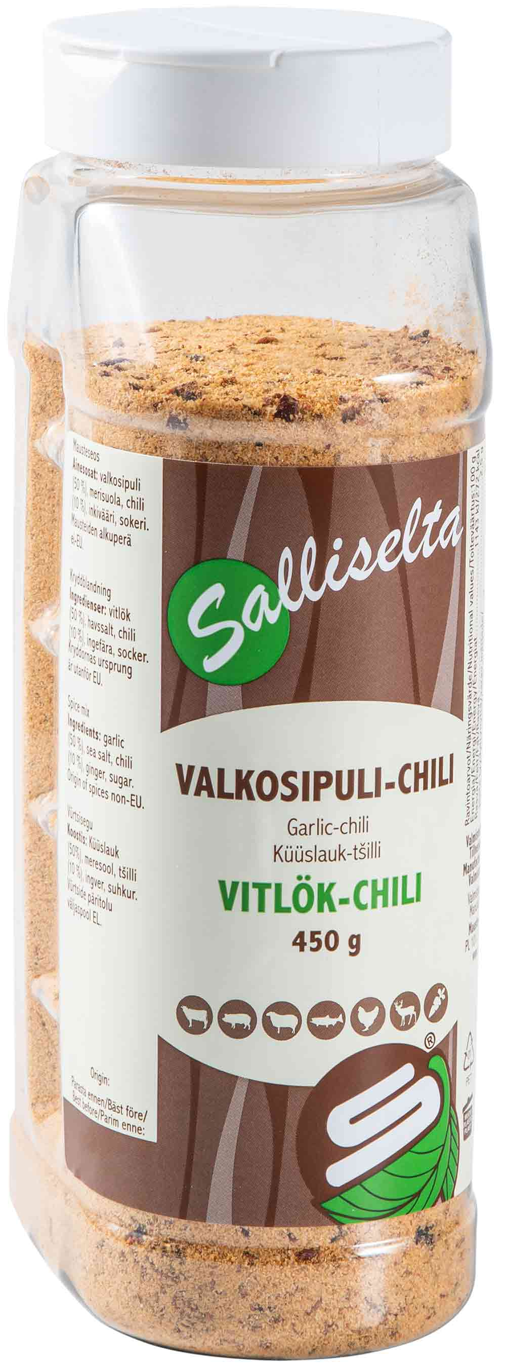 Valkosipuli-chili